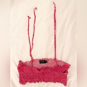 Etiquette Pink Smocked Bandeau